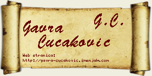 Gavra Čučaković vizit kartica